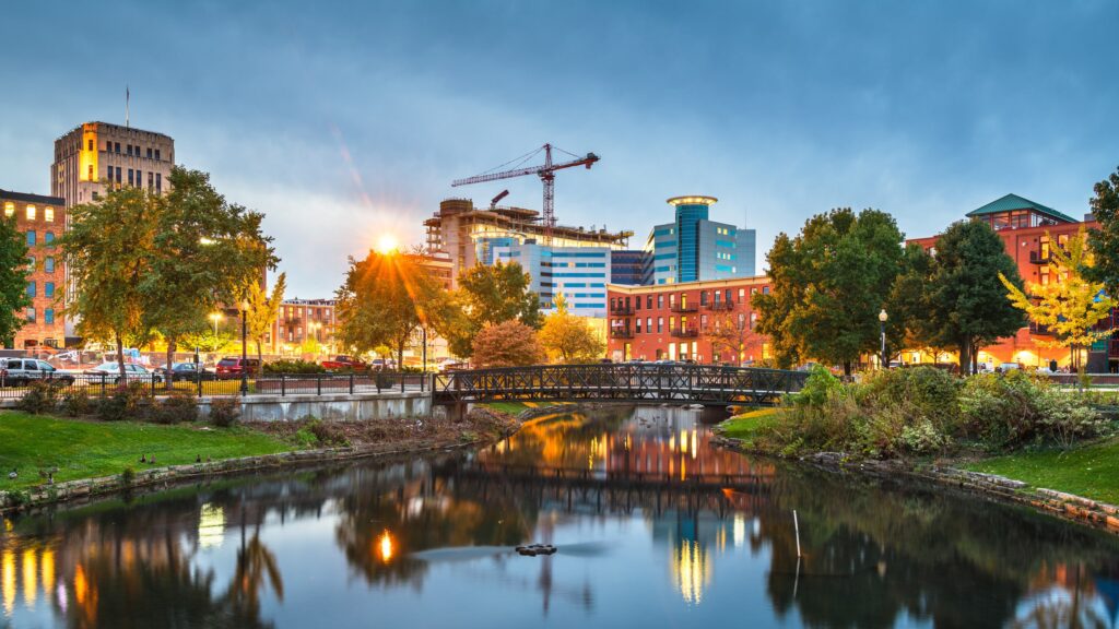 Kalamazoo, Michigan, USA Skyline